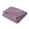 Picture of Bedsure Fleece Blankets Twin Size Fog Purple - 300GSM Lightweight Plush Fuzzy Cozy Soft Blanket for Bed, Sofa, Couch, Travel, Camping, 60x80 inches