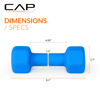 Picture of CAP Barbell Neoprene Dumbbell Weights, 6 lb Pair, Azure