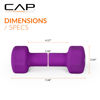 Picture of CAP Barbell Neoprene Dumbbell Weights, 5 lb Pair, Violet