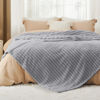 Picture of Bedsure King Size Blanket for Bed - Super Soft Cozy Blankets for Women, Cute Large Fleece Throws for Girls, Light Grey, 108x90 Inches