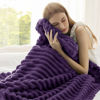 Picture of Bedsure Purple Throw Blanket for Couch - Super Soft Cozy Blankets for Women, Cute Small Throws for Girls, 50x70 Inches