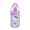 Picture of Zak Designs Sanrio Sage Kids Water Bottle For School or Travel, 16oz Durable Plastic Water Bottle With Straw, Handle, and Leak-Proof, Pop-Up Spout Cover (Hello Kitty)