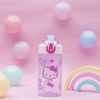 Picture of Zak Designs Sanrio Sage Kids Water Bottle For School or Travel, 16oz Durable Plastic Water Bottle With Straw, Handle, and Leak-Proof, Pop-Up Spout Cover (Hello Kitty)