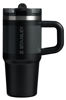 Picture of Stanley Quencher ProTour Flip Straw Tumbler with Leakproof Lid 14 oz | Built-In Straw & Handle | Cupholder Compatible for Travel | Insulated Stainless Steel Cup | BPA-Free | Black Fade
