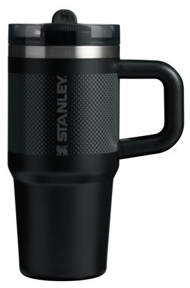 Picture of Stanley Quencher ProTour Flip Straw Tumbler with Leakproof Lid 14 oz | Built-In Straw & Handle | Cupholder Compatible for Travel | Insulated Stainless Steel Cup | BPA-Free | Black Fade