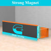 Picture of HuggieGems 4 Pack Magnetic Spice Storage Rack Organizer for Refrigerator and Oven, Orange Fridge Organizers and Storage