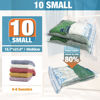 Picture of Vacuum Storage Bags, 10 Small Space Saver Vacuum Seal Bags, Space Bags, Vacuum Sealer Bags for Clothes with Travel Hand Pump (10S)