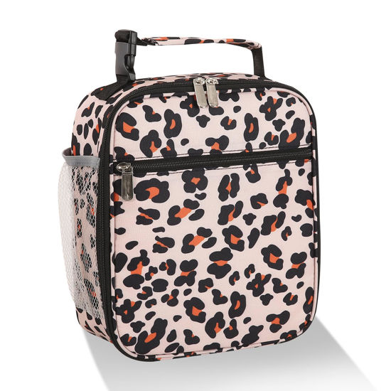 Picture of AYEANY Lunch box Lunch bag for men women Lunchbox Lunch bags Insulated Lunch bag Lunch box cooler (Leopard)