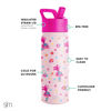 Picture of Simple Modern Trolls Kids Water Bottle with Straw Lid | Reusable Insulated Stainless Steel Cup for Girls, School | Summit Collection | 18oz, Poppy Mashup
