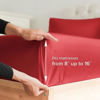 Picture of King Fitted Bed Sheet - Hotel Luxury & Cooling Single Fitted Sheet Only - Easily Fits Mattress Up to 16 Inches Perfectly - Soft, Wrinkle Free, Breathable & Comfy Red Single Fitted Bed Sheet