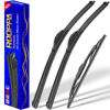 Picture of 3 wipers Replacement for 1995-2002 Kia Sportage/1998-2000 Volvo V70/2005 Ford Explorer/2000-2005 Excursion, Windshield Wiper Blades Original Equipment Replacement - 20"/20"/16" (Set of 3) U/J HOOK