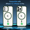 Picture of Temdan Magnetic Case for iPhone 12 Case & iPhone 12 Pro Case Clear,[Compatible with Magsafe 12 FT Shockproof ][2 Pcs Glass Screen Protector] [Never Yellowing] Slim Thin Phone Case Cover -Green