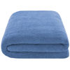 Picture of American Soft Linen Oversized Bath Sheet 40x80 Extra Large for Bathroom, 100% Cotton Turkish Jumbo Bathsheet Towels for Adults, Electric Blue Bath Sheet