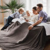 Picture of Bedsure Sherpa Fleece Cal King Blankets for Bed - Thick and Warm Oversized Blanket for Winter, Soft Fuzzy Plush Large Blanket for All Seasons, Brown, 112x98 Inches