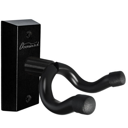 Picture of Onmiwod Guitar Wall Mount, Real Hardwood Guitar Hanger, U-Shaped Guitar Wall Hanger Mount, Guitar Holder Hook Stand Wall for Acoustic, Electric Guitar, Banjo, Bass, for Guitar Player Men Boy