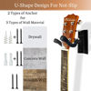 Picture of Onmiwod Guitar Wall Mount, Real Hardwood Guitar Hanger, U-Shaped Guitar Wall Hanger Mount, Guitar Holder Hook Stand Wall for Acoustic, Electric Guitar, Banjo, Bass, for Guitar Player Men Boy