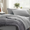 Picture of Bedsure Twin Sheets Set - Soft Twin Bed Sheets, 3 Pieces Hotel Luxury Grey Sheets Twin, Easy Care Polyester Microfiber Cooling Bed Sheet Set