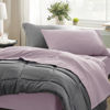Picture of Bedsure Twin Sheets Set - Soft Twin Bed Sheets, 3 Pieces Hotel Luxury Pink Mocha Sheets Twin, Easy Care Polyester Microfiber Cooling Bed Sheet Set