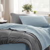 Picture of Bedsure Twin Sheets Set - Soft Twin Bed Sheets, 3 Pieces Hotel Luxury Sky Blue Sheets Twin, Easy Care Polyester Microfiber Cooling Bed Sheet Set