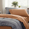 Picture of Bedsure Twin Sheets Set - Soft Twin Bed Sheets, 3 Pieces Hotel Luxury Burnt Orange Sheets Twin, Easy Care Polyester Microfiber Cooling Bed Sheet Set