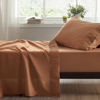 Picture of Bedsure Twin Sheets Set - Soft Twin Bed Sheets, 3 Pieces Hotel Luxury Terracotta Sheets Twin, Easy Care Polyester Microfiber Cooling Bed Sheet Set
