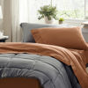 Picture of Bedsure Twin Sheets Set - Soft Twin Bed Sheets, 3 Pieces Hotel Luxury Terracotta Sheets Twin, Easy Care Polyester Microfiber Cooling Bed Sheet Set