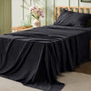 Picture of Bedsure Twin Sheets Set Black - Soft Twin Bed Sheets, 3 Pieces Hotel Luxury Twin Sheets, Easy Care Polyester Microfiber Cooling Bed Sheet Set