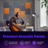 Picture of Ekkogo Acoustic Panels 12-Pack Soundproof Wall Panels 12"X12"X0.4" Sound Panels High Density Sound Dampening Panels - [Pebble Gray Square]