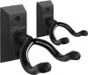 Picture of SNIGJAT Guitar Wall Mount, 2 Pack Guitar Wall Hanger, Guitar Hanger Wall Hook Holder Stand with Screws, Hardwood Guitar Wall Mount Hanger for Acoustic Guitar (Black Matte)