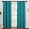 Picture of NICETOWN Room Darkening Curtains 84 inch Length 2 Panels, Thermal Insulated Grommet Blackout Curtains for Modern Casual Elegant Bedroom Kids Room Theme Decoration (Peacock Teal, 2 Pieces, W42)