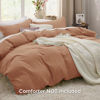 Picture of Bedsure Taupe Duvet Cover King Size - 3 Pieces Prewashed Extra Soft Bedding Set, Includes 1 Duvet Cover 104x90 Inches with Zipper Closure & 2 Pillow Shams, Comforter Not Included