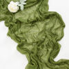 Picture of Socomi Cheesecloth Table Runner 10ft Gauze Boho Rustic Moss Green Cheese Cloth Table Runner for Baby Shower Decoration Wedding Easter Summer Table Runner 10pcs Camp Green