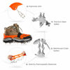 Picture of Crampons Ice Cleats Traction Snow Grips for Boots Shoes Women Men Anti Slip 19 Stainless Steel Spikes Safe Protect for Hiking Fishing Walking Climbing Mountaineering