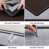 Picture of Mattitude Kitchen Mat [2 PCS] Cushioned 0.47 inch Rugs Non-Skid Waterproof Mats and Ergonomic Comfort Standing for Floor, Office, Sink, Laundry, Black and Gray