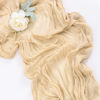 Picture of Socomi Cheesecloth Table Runner 10ft Gauze Boho Rustic Sand Cheese Cloth Table Runner for Wedding Bridal Shower Fall Thanksgiving Christmas Decoration 10pcs Sand