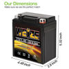 Picture of Weize YTX7L BS 100CCA ATV Battery High Performance - Maintenance Free - Sealed AGM YTX7L-BS Motorcycle Battery compatible with Honda Kawasaki Suzuki