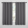 Picture of NICETOWN Grey Blackout Curtain Panels for Bedroom, Thermal Insulated Grommet Top Blackout Draperies and Drapes for Basement (2 Panels, W55 x L68-inch, Grey)