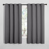 Picture of NICETOWN Grey Blackout Curtain Panels for Bedroom, Thermal Insulated Grommet Top Blackout Draperies and Drapes for Basement (2 Panels, W55 x L68-inch, Grey)