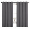 Picture of NICETOWN Grey Blackout Curtain Panels for Bedroom, Thermal Insulated Grommet Top Blackout Draperies and Drapes for Basement (2 Panels, W55 x L68-inch, Grey)