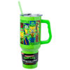 Picture of Silver Buffalo Teenage Mutant Ninja Turtles TMNT Turtle Power Featuring Stainless Steel Tumbler with Handle and Straw, Fits in Standard Cup Holder, 40 Ounces
