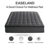 Picture of EASELAND Twin XL Mattress Pad Pillow Top Mattress Cover Quilted Fitted Mattress Protector Extra Long Cotton Top 8-21" Deep Pocket Cooling Mattress Topper (39x80 Inches, Dark Grey)