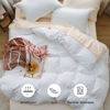 Picture of Bedsure White Oversized Queen Duvet Cover - 3 Pieces Prewashed Extra Soft Bedding Set, Includes 1 Duvet Cover 98x98 Inches with Zipper Closure & 2 Pillow Shams, Comforter Not Included