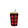 Picture of Sok It Java Sok Iced Coffee & Cold Soda Insulated Neoprene Cup Sleeve (Buffalo Check, Medium: 22-28oz)