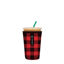 Picture of Sok It Java Sok Iced Coffee & Cold Soda Insulated Neoprene Cup Sleeve (Buffalo Check, Medium: 22-28oz)