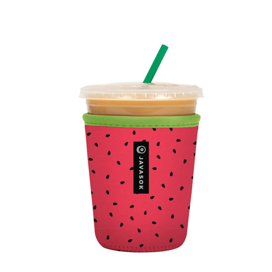 Picture of Sok It Java Sok Iced Coffee & Cold Soda Insulated Neoprene Cup Sleeve (Watermelon Sugar, Small: 16-20oz)