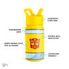 Picture of Simple Modern Transformers Kids Water Bottle with Straw Lid | Reusable Insulated Stainless Steel Cup for Toddlers, School | Summit Collection | 14oz, Transformer Bumble Bee