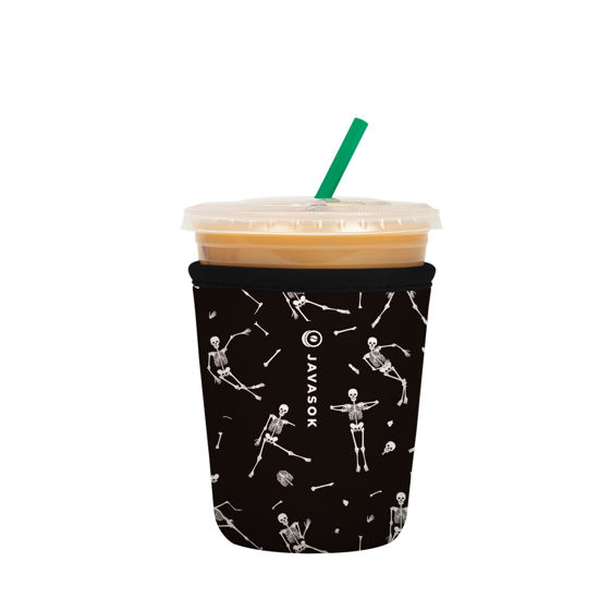 Picture of Sok It Java Sok Iced Coffee & Cold Soda Insulated Neoprene Cup Sleeve (Haunted Hustle, Small: 16-20oz)
