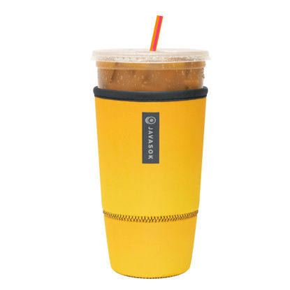 Picture of Sok It Java Sok Iced Coffee & Cold Soda Insulated Neoprene Cup Sleeve (Mango Ombre, XXLarge: 44-48oz)