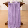 Picture of Socomi Fall Thanksgiving Table Runner Cheesecloth Table Runner 120 inch 10FT Boho Rustic Gauze Table Runner for Wedding Party Baby Shower Fall Decor Lilac Purple