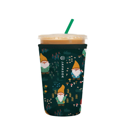 Picture of Sok It Java Sok Iced Coffee & Cold Soda Insulated Neoprene Cup Sleeve (Rollin' with my Gnomies, Medium: 22-28oz)